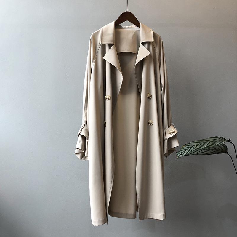 Trench Women Office Lady Baggy - Trench Coat Formal avaliação e preço