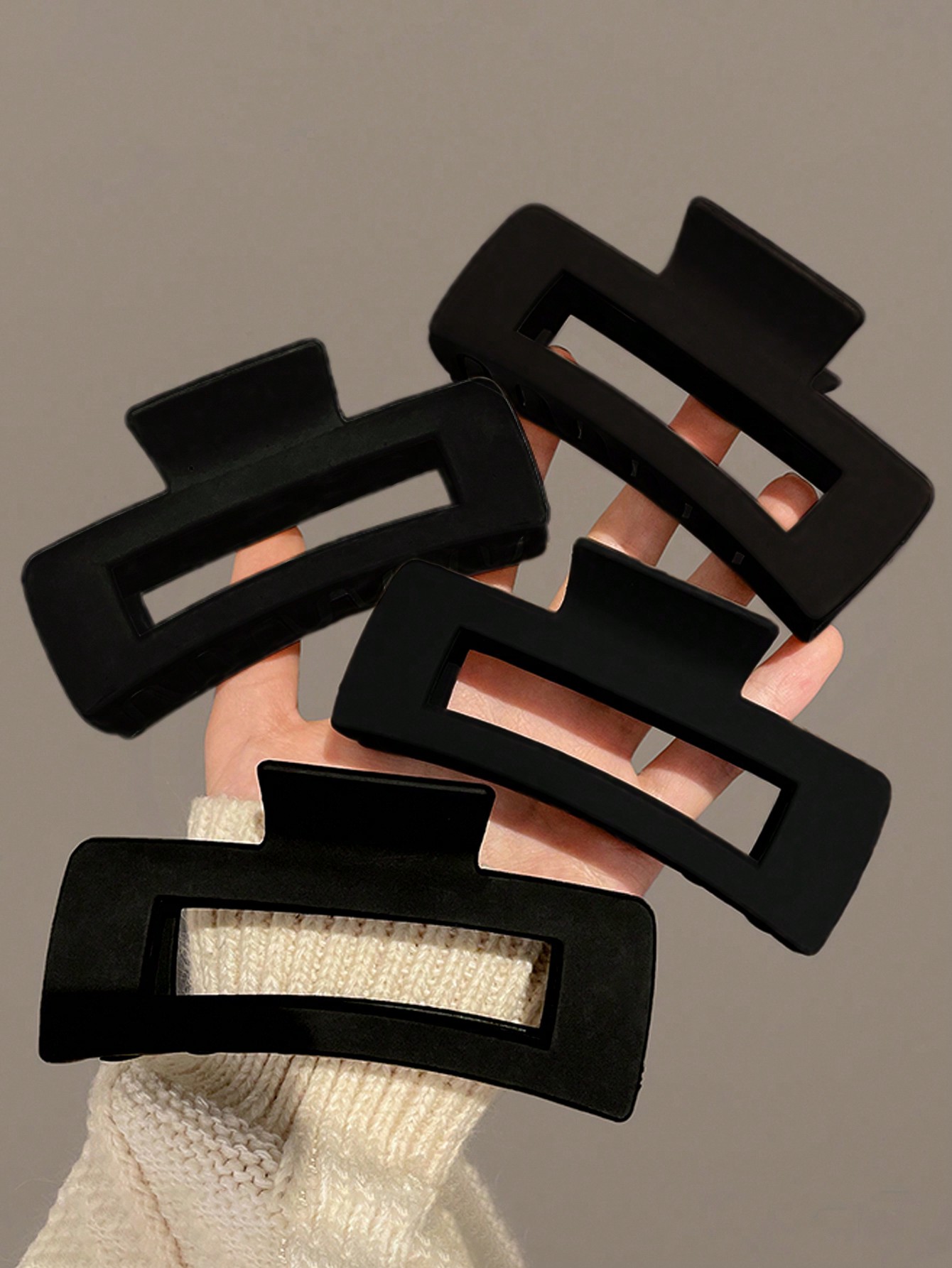 4pcs Women Large Black Square  - Large Women'S Formal Wear avaliação e preço