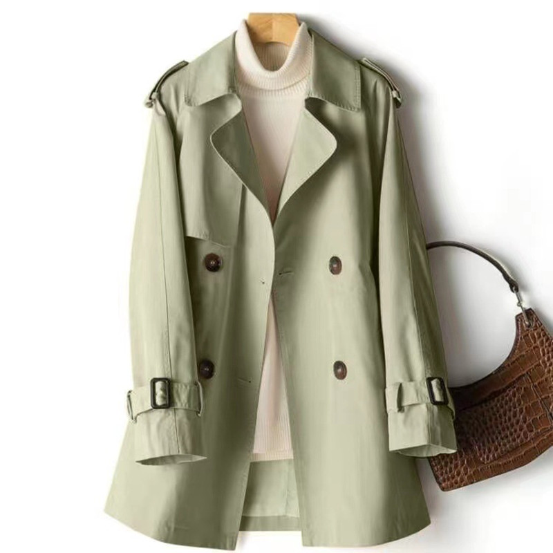 Women's Casual Trench Coat Mid - Trench Coat Formal avaliação e preço