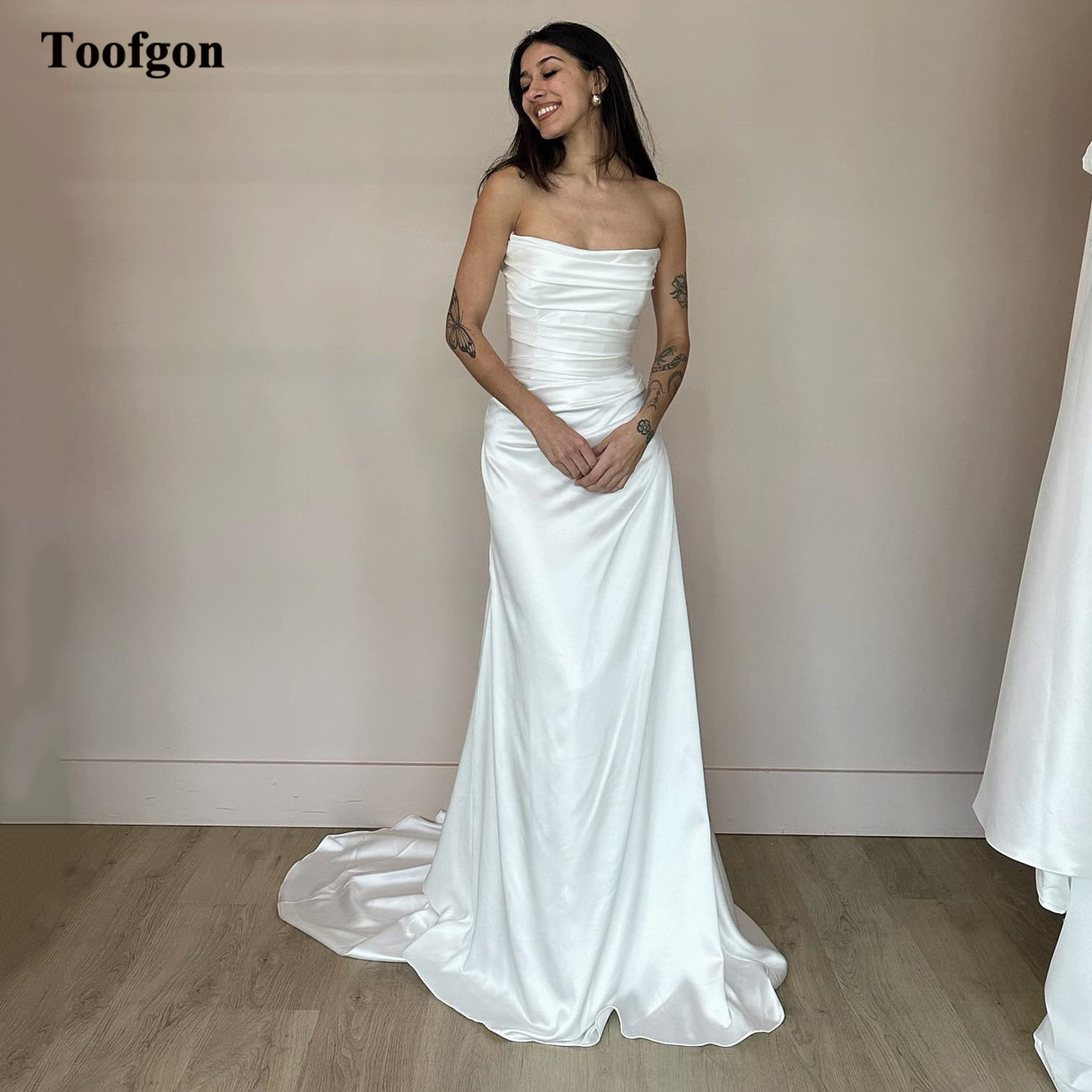 Customized Mermaid Soft Satin  - Vintage Women'S Formal Wear avaliação e preço