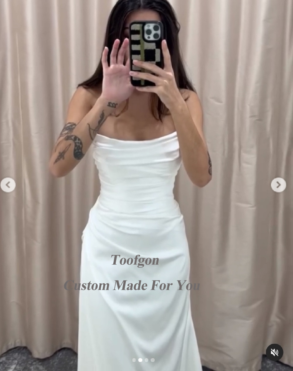 Customized Mermaid Soft Satin  - Vintage Women'S Formal Wear avaliação e preço