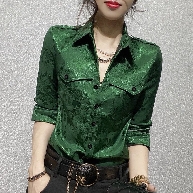 Female Tops Spring and Autumn  - Women Formal Wear Tops avaliação e preço