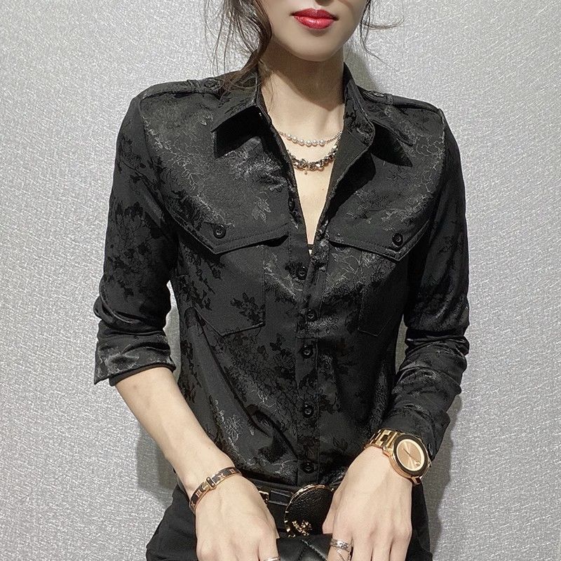 Female Tops Spring and Autumn  - Women Formal Wear Tops avaliação e preço