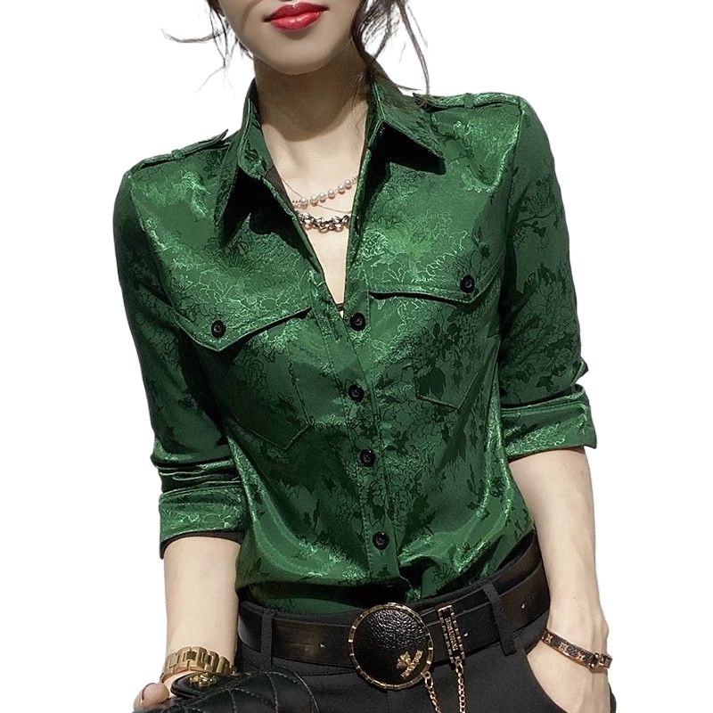 Female Tops Spring and Autumn  - Women Formal Wear Tops avaliação e preço