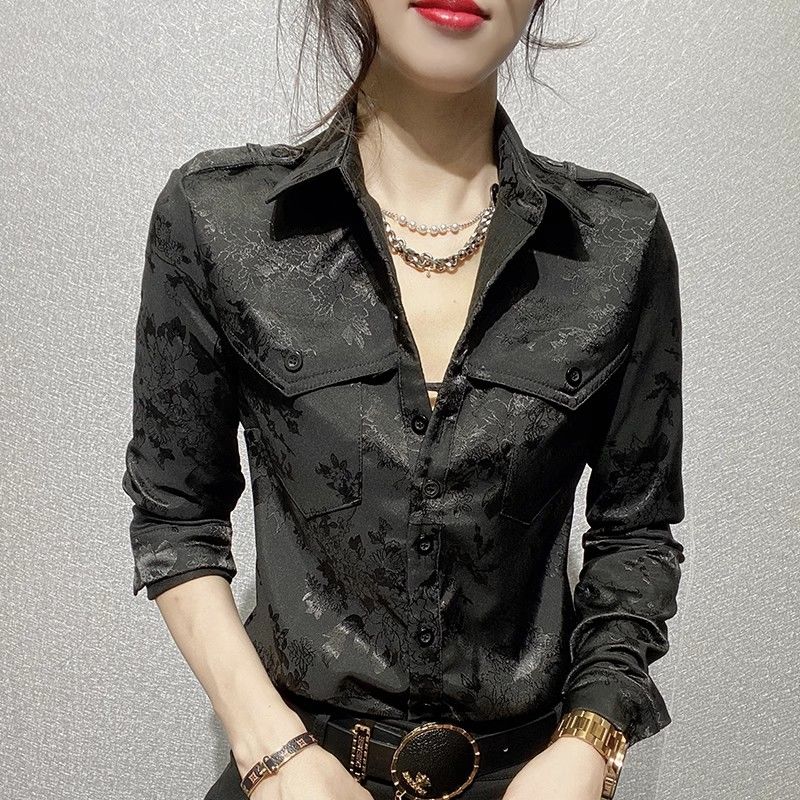 Female Tops Spring and Autumn  - Women Formal Wear Tops avaliação e preço