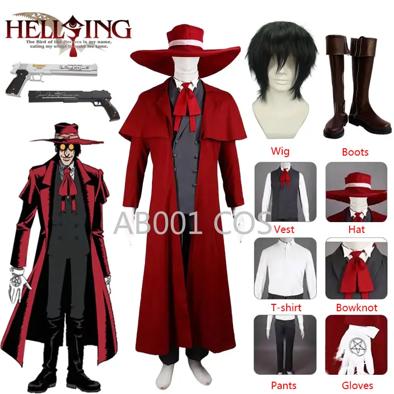 Vampire Hunter Cosplay Hellsin - Trench Coat Formal avaliação e preço