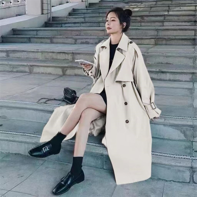 New Streetwear Loose Trench Co - Trench Coat Formal avaliação e preço