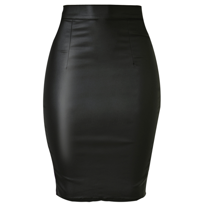 Stretch Faux Leather Skirts Wo - Women Formal Wear With Jeans avaliação e preço