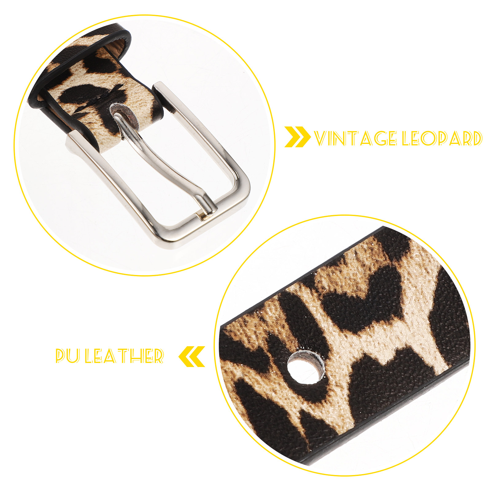 Leopard PU Waist Belt Women Li - Women Formal Wear With Jeans avaliação e preço