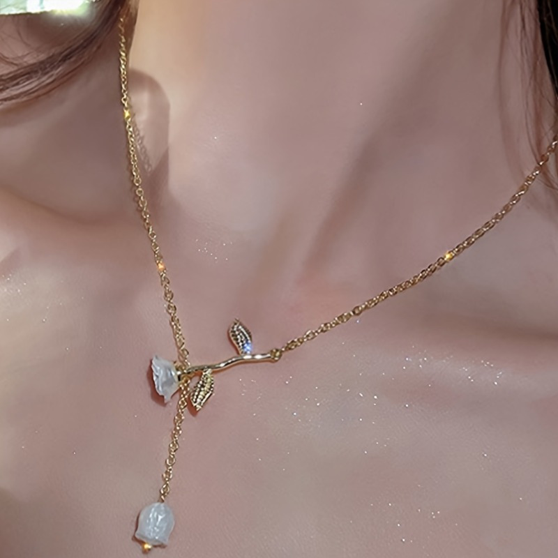 Women's Exquisite Floral Neckl - Vintage Women'S Formal Wear avaliação e preço