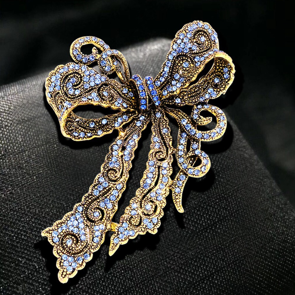 Vintage Bow-Shaped Brooch, Ele - Vintage Women'S Formal Wear avaliação e preço
