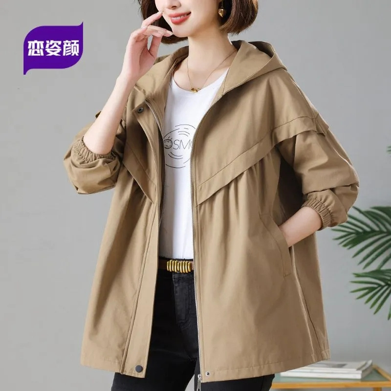 5XL Hooded Trench Coat Casual  - Trench Coat Formal avaliação e preço