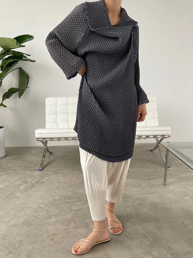 YUDX Miyake These 2024 Spring  - Trench Coat Formal avaliação e preço