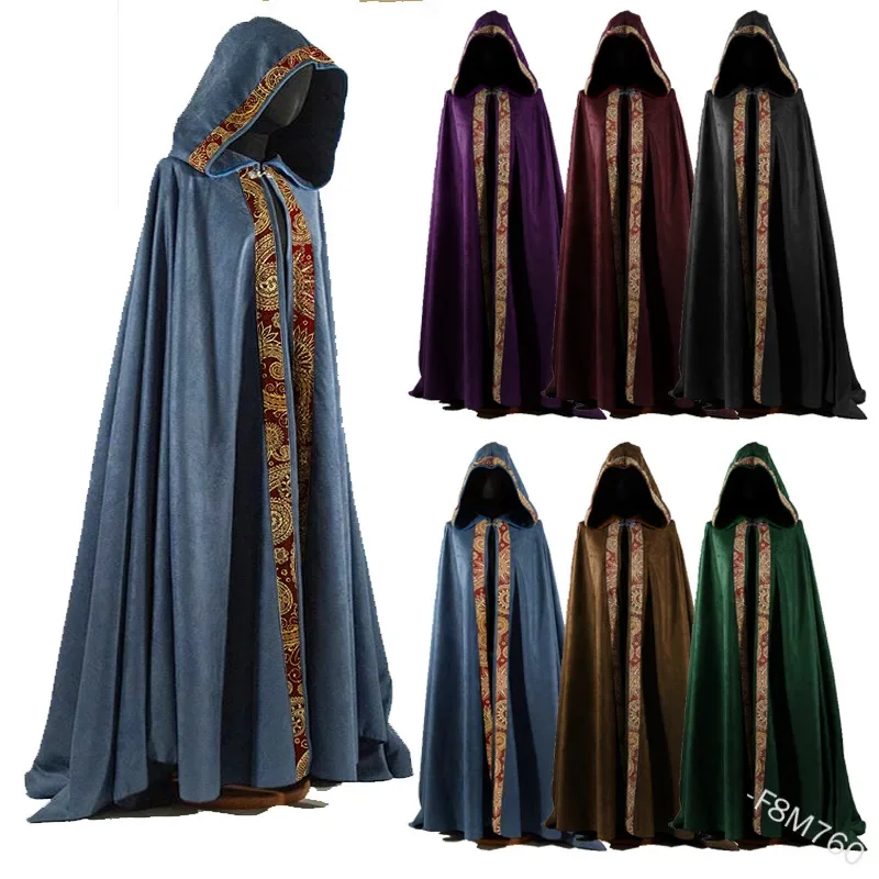 Medieval Halloween Cosplay Clo - Trench Coat Formal avaliação e preço