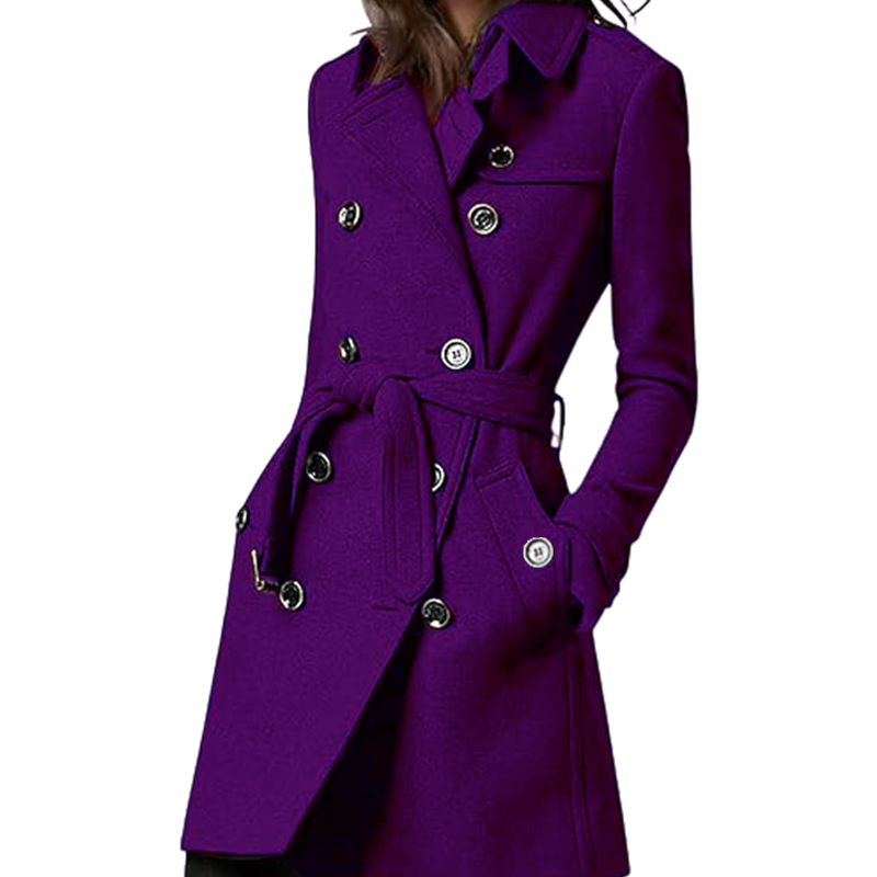 Women's Trench Coat Wool Blend - Trench Coat Formal avaliação e preço