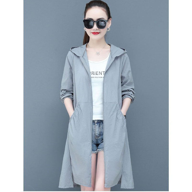 Thin Sunscreen Clothing Women  - Trench Coat Formal avaliação e preço