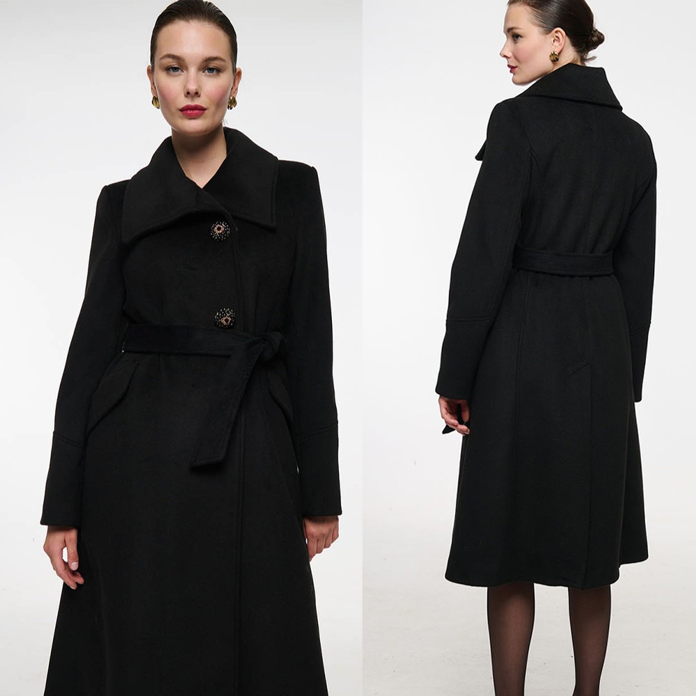 Vintage Black Stand Collar Wom - Vintage Women'S Formal Wear avaliação e preço