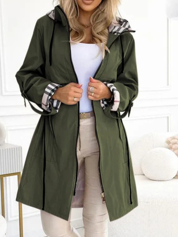 Fashion Trench Coat Woman Autu - Trench Coat Formal avaliação e preço