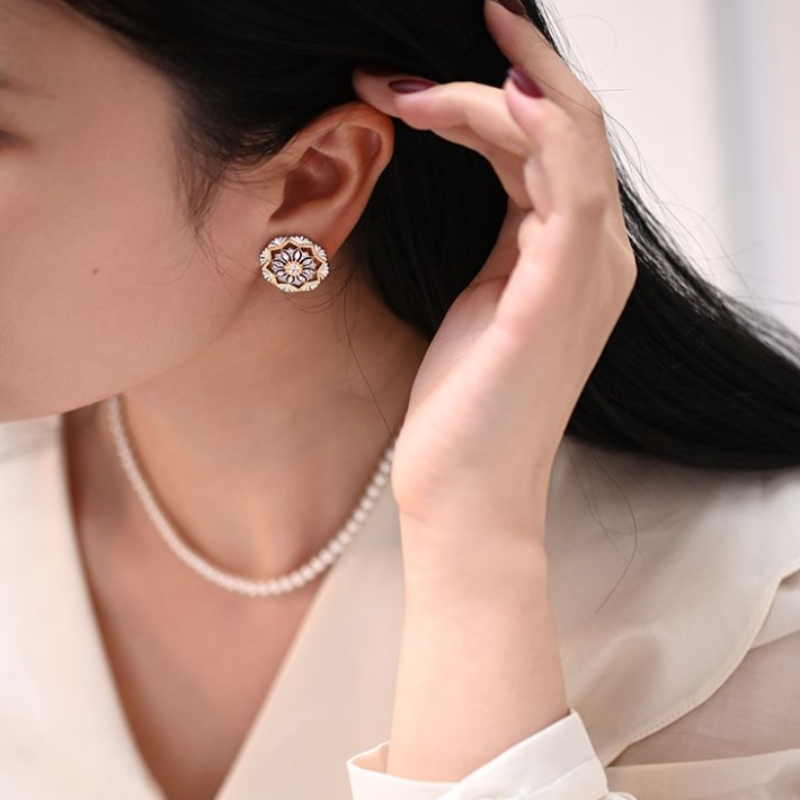 Fashion Elegant Style Earrings - Vintage Women'S Formal Wear avaliação e preço