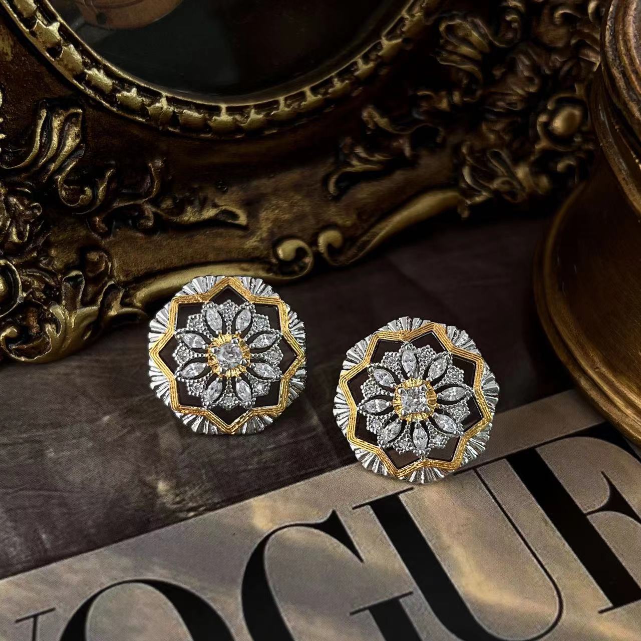 Fashion Elegant Style Earrings - Vintage Women'S Formal Wear avaliação e preço