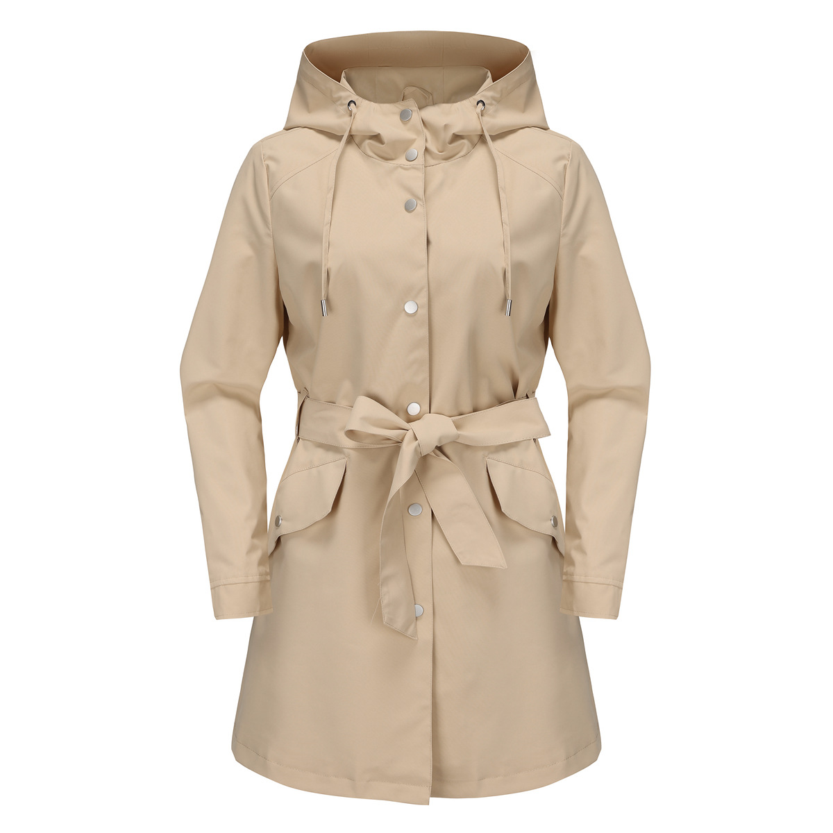 Spring Autumn New Hooded Water - Trench Coat Formal avaliação e preço