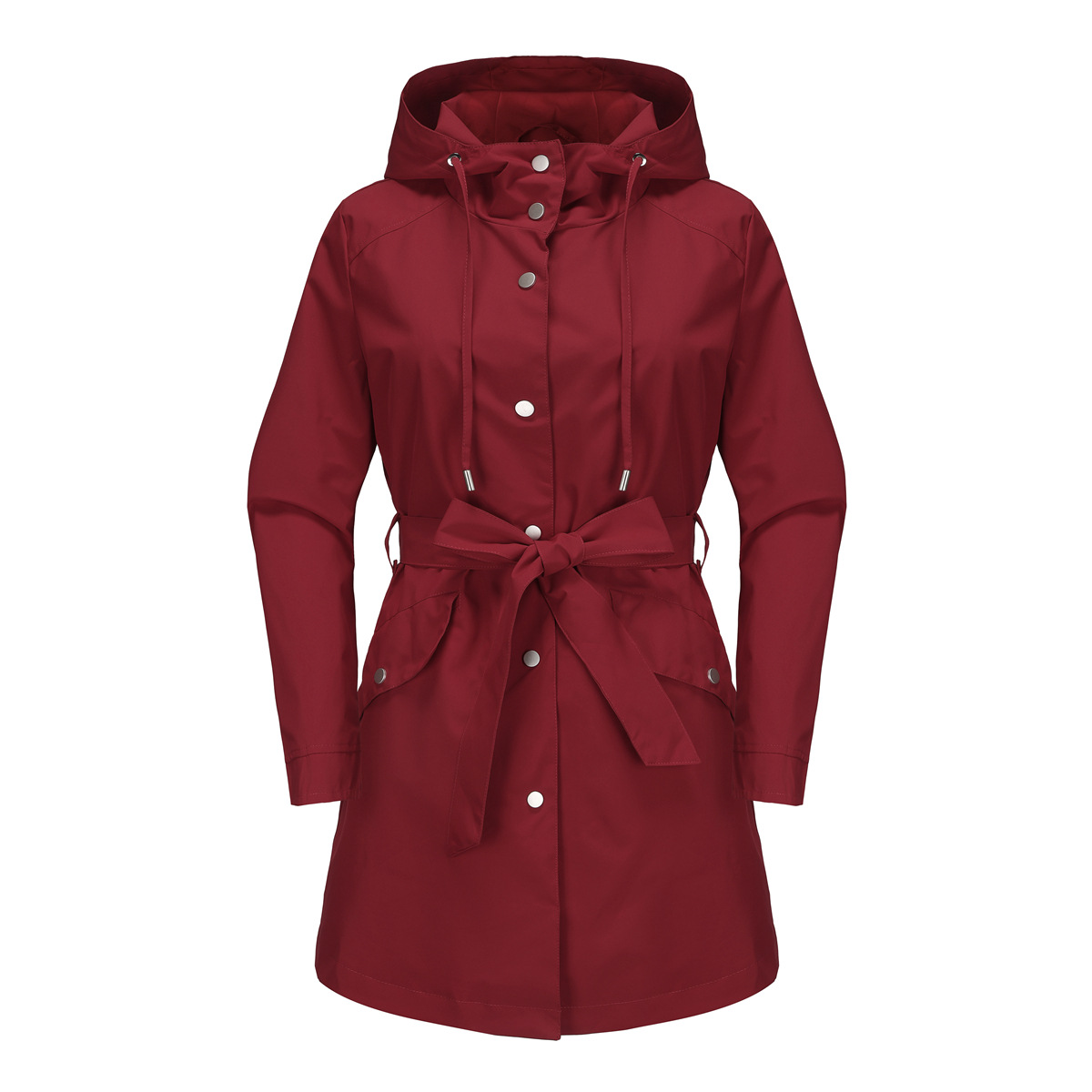 Spring Autumn New Hooded Water - Trench Coat Formal avaliação e preço